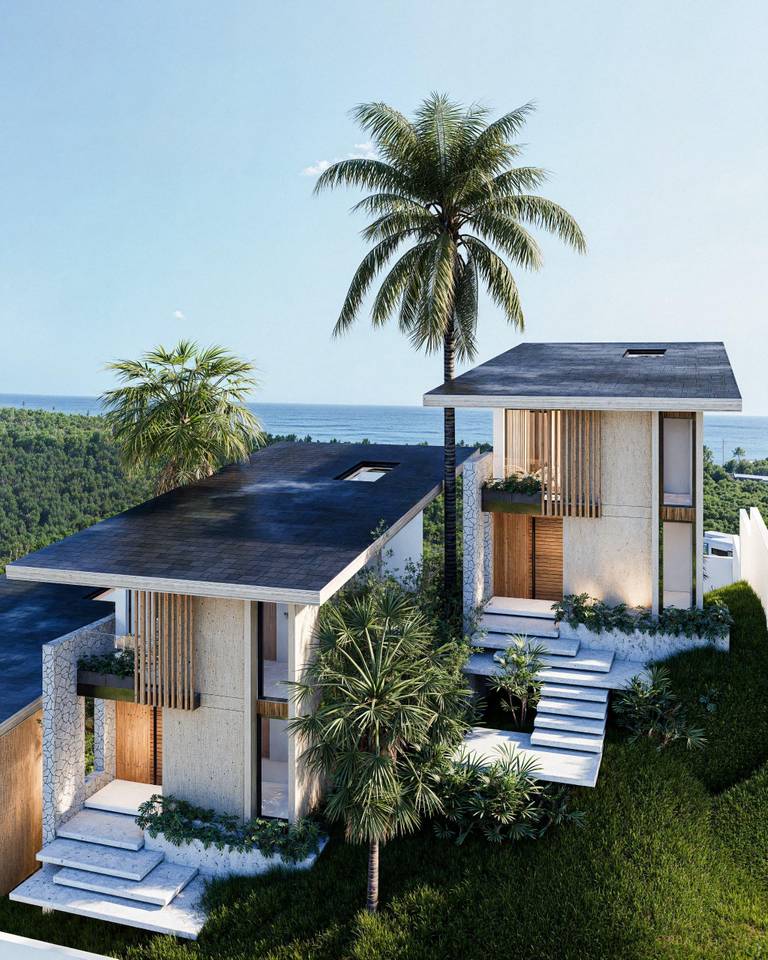 Venta de villas de 3 habitaciones frente al mar en Cabrera.