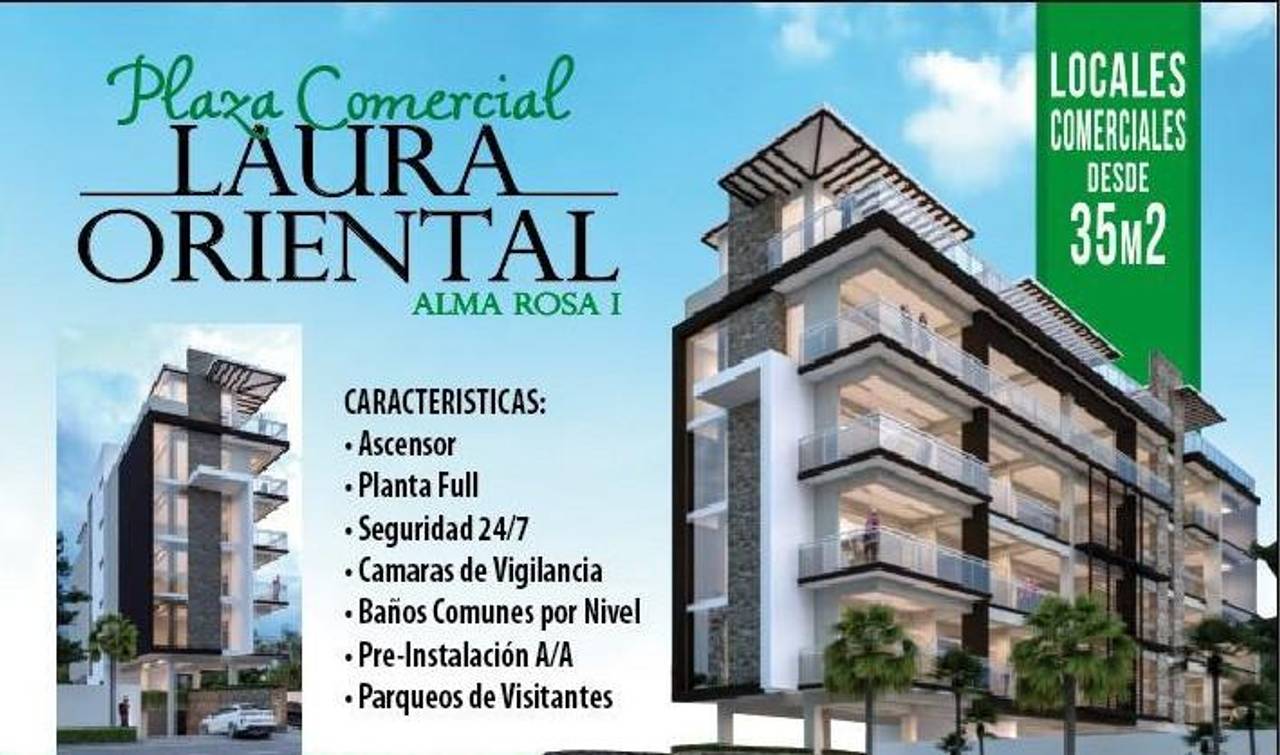 EXCLUSIVA PLAZA COMERCIAL EN ALMA ROSA I