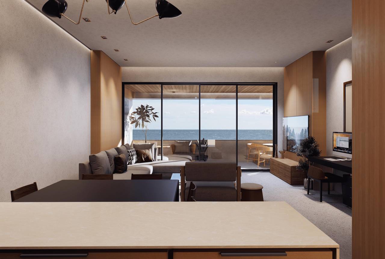 Venta de apartamentos de 1, 2 y 3 habitaciones en primera línea de playa en Juan Dolio