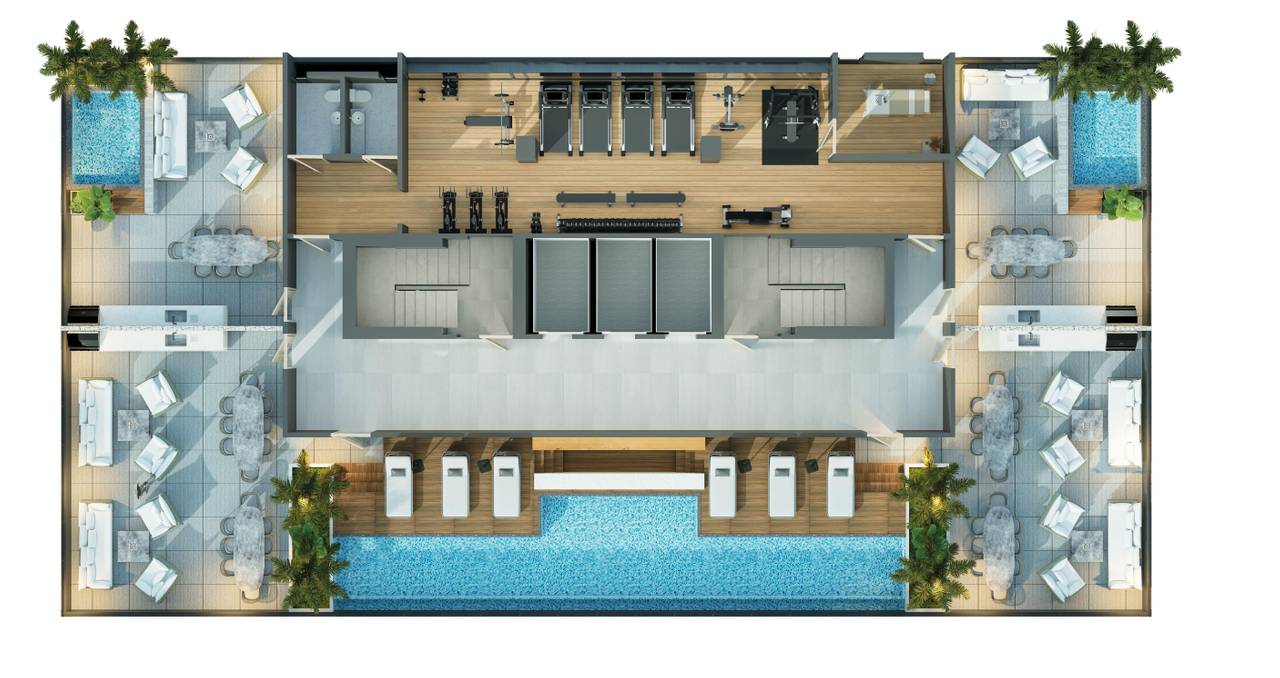 Proyecto de Apartamentos de 1 y 2 habitaciones, ubicado en Serralles, Santo Domingo, D.N