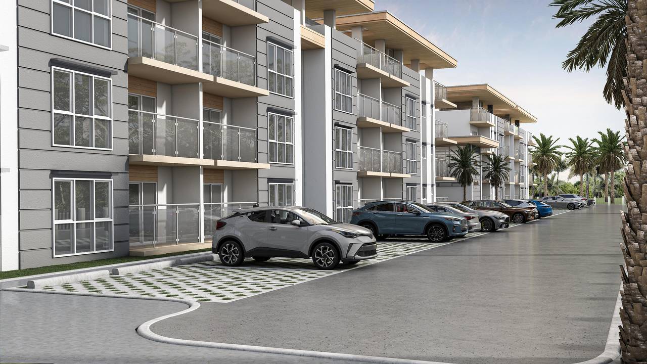 Apartamentos de 2 habitaciones, 2 baños y 1 parqueo en Punta Cana