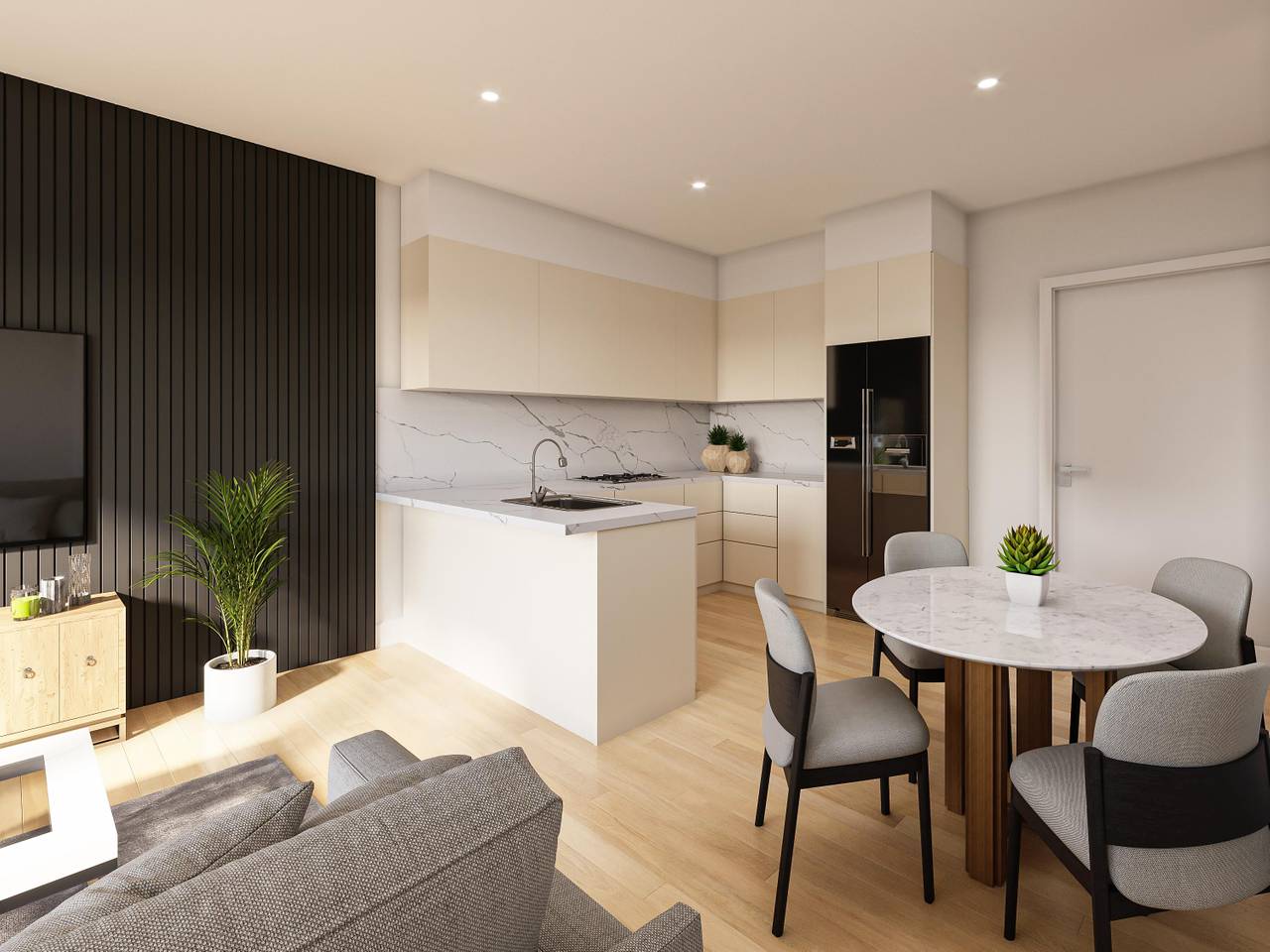 Apartamentos de 2 habitaciones, 2 baños y 1 parqueo en Punta Cana