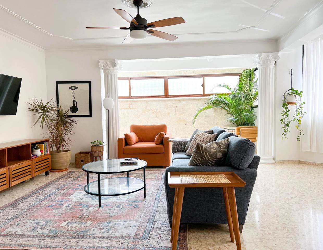 Apartamento en 1er nivel de Renta Amueblado en los Jardines Metropolitanos, en Santiago de los caballeros