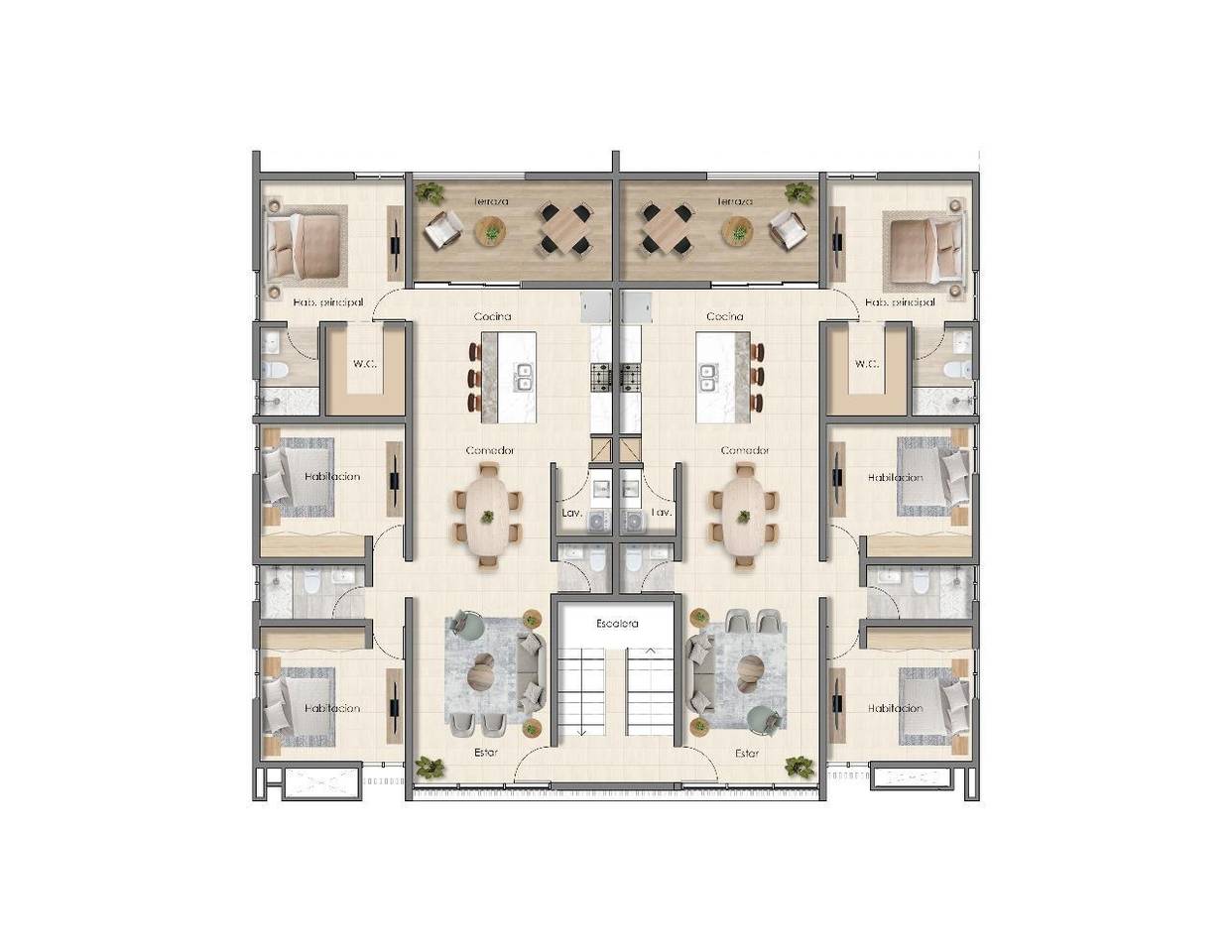 Apartamentos | Town Houses frente al HOMS Santiago