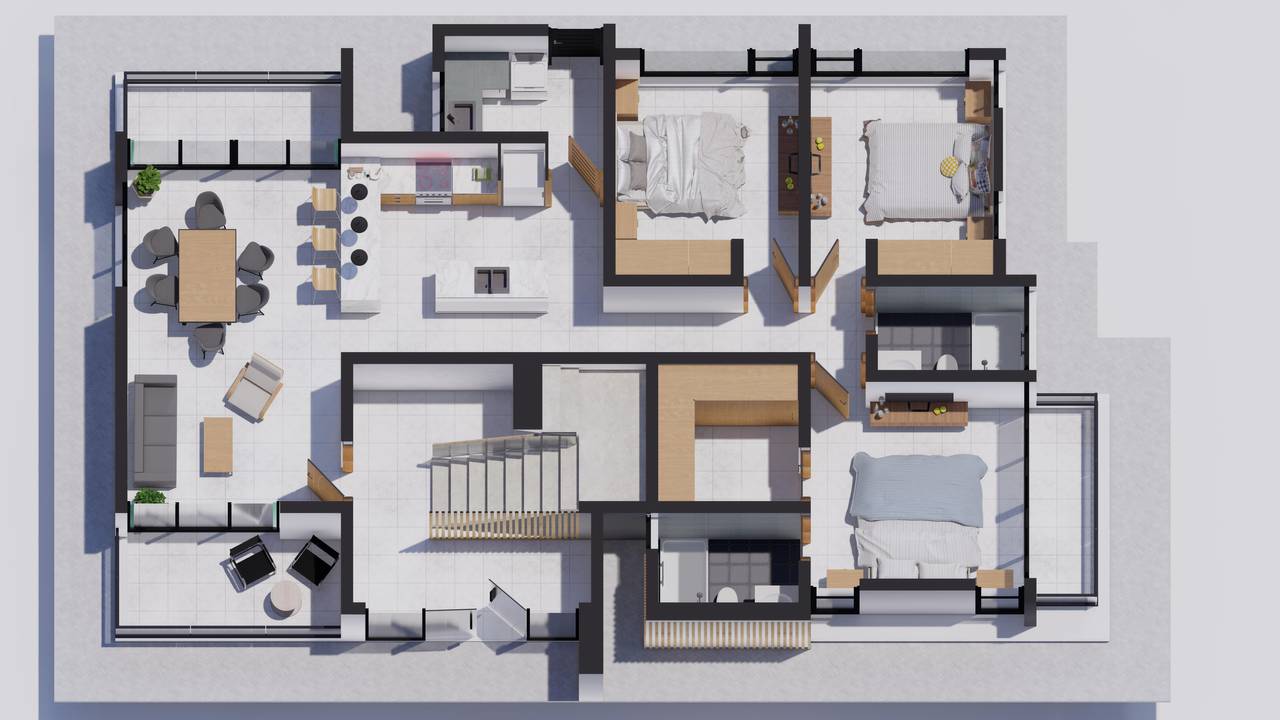 Exclusivo Proyecto de cuatro apartamento, uno por nivel