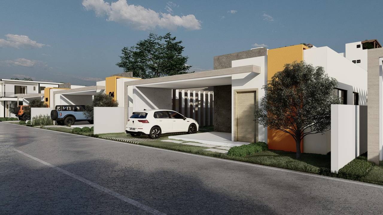 Single-Level Villas with 2 Bedrooms, 2 Bathrooms and 1 Parking Space in Punta Cana