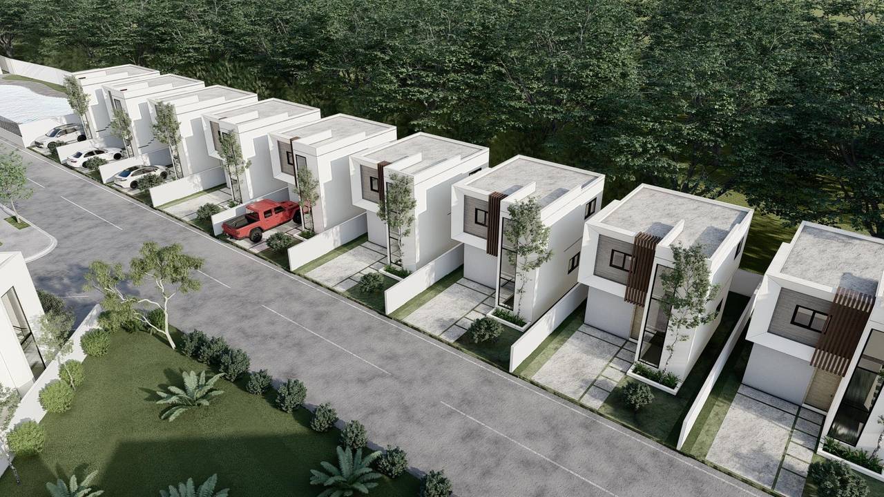Villas de 2 niveles con 2 habitaciones, 2.5 baños y 1 parqueo en Punta Cana