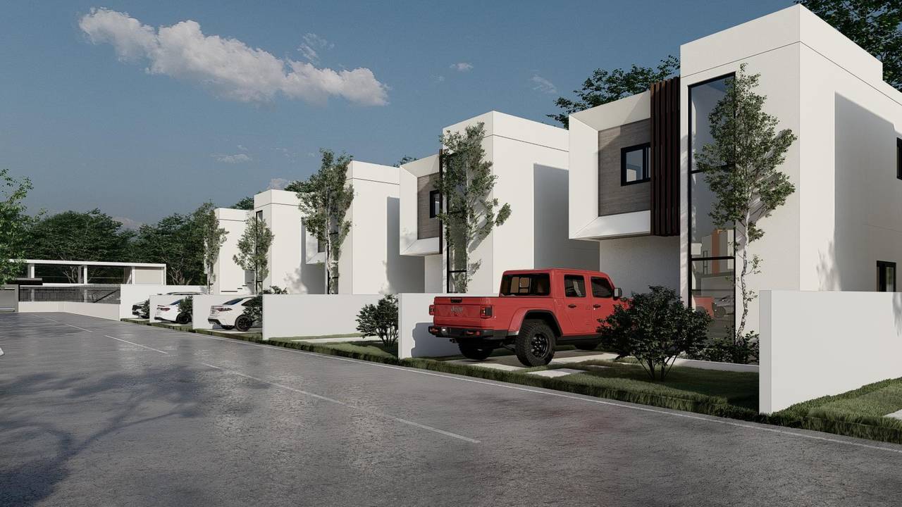 Villas de 2 niveles con 2 habitaciones, 2.5 baños y 1 parqueo en Punta Cana