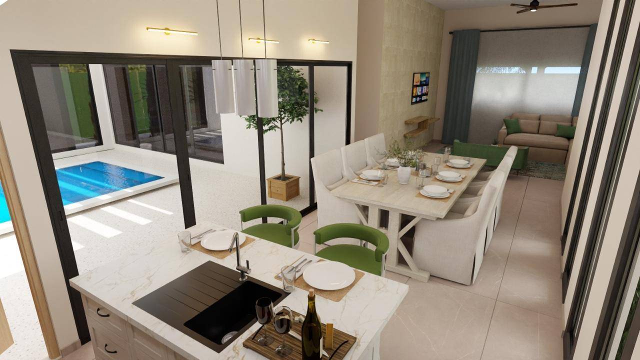 Villas de 4 habitaciones de 1 nivel con opción de piscina privada