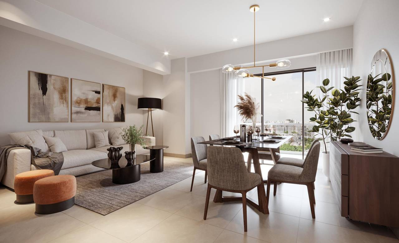 Torre Residencial de 1 y 2 habitaciones, ubicada en Serrálles, Santo Domingo.