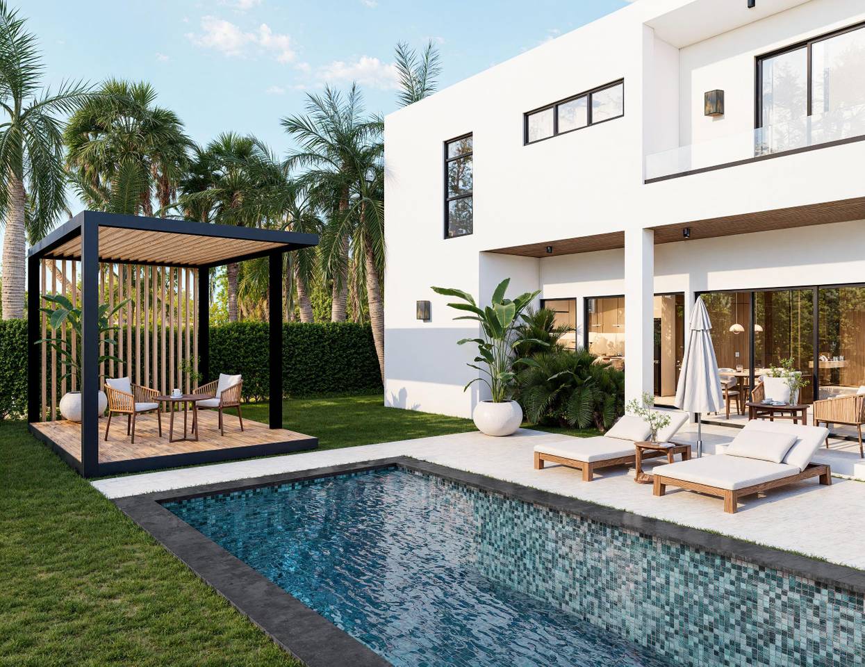 Villas modernas de 4 habitaciones y 2 niveles en Vista Cana