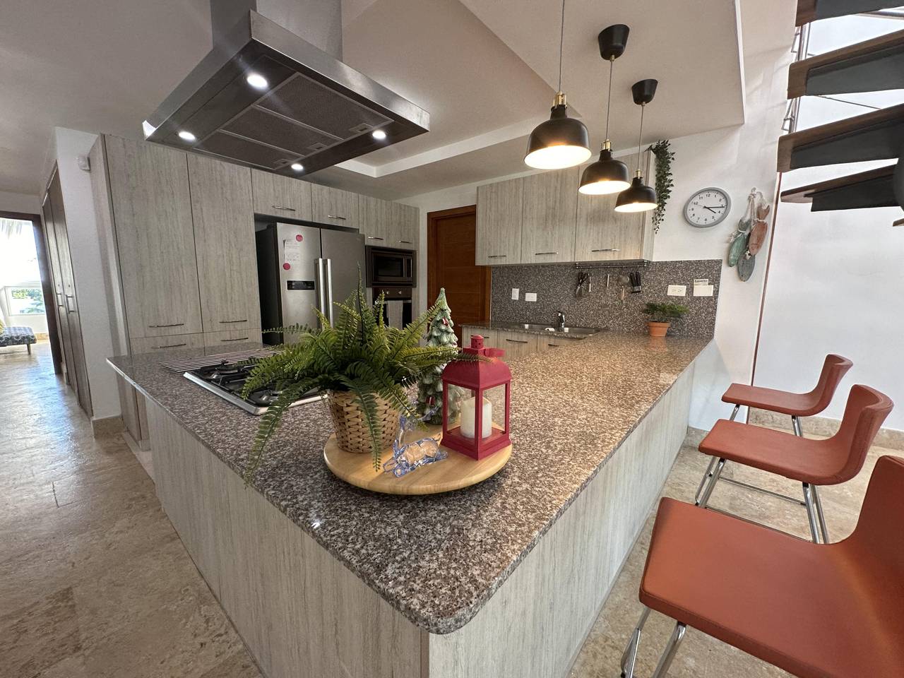 Venta de Penthouse en primera línea de playa Nueva Romana con 2 amplias terrazas