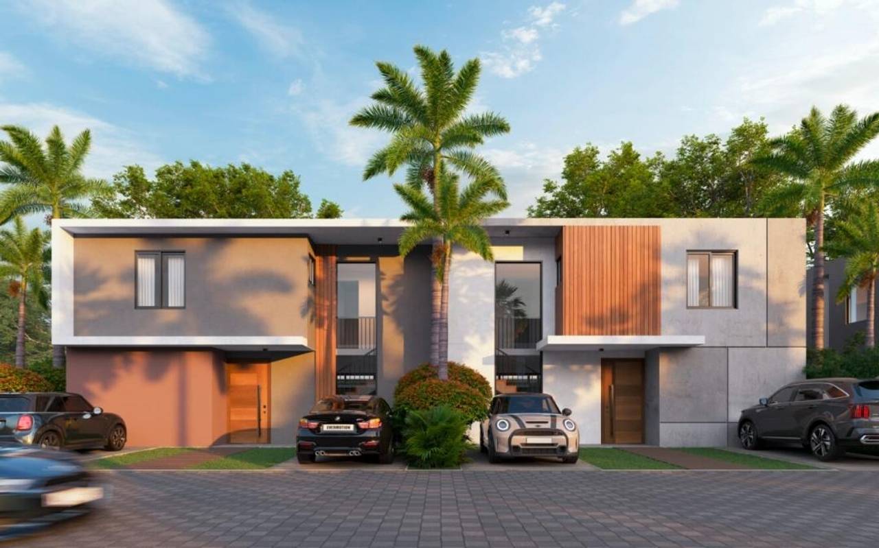 Proyecto residencial de villas duplex en vista Cana
