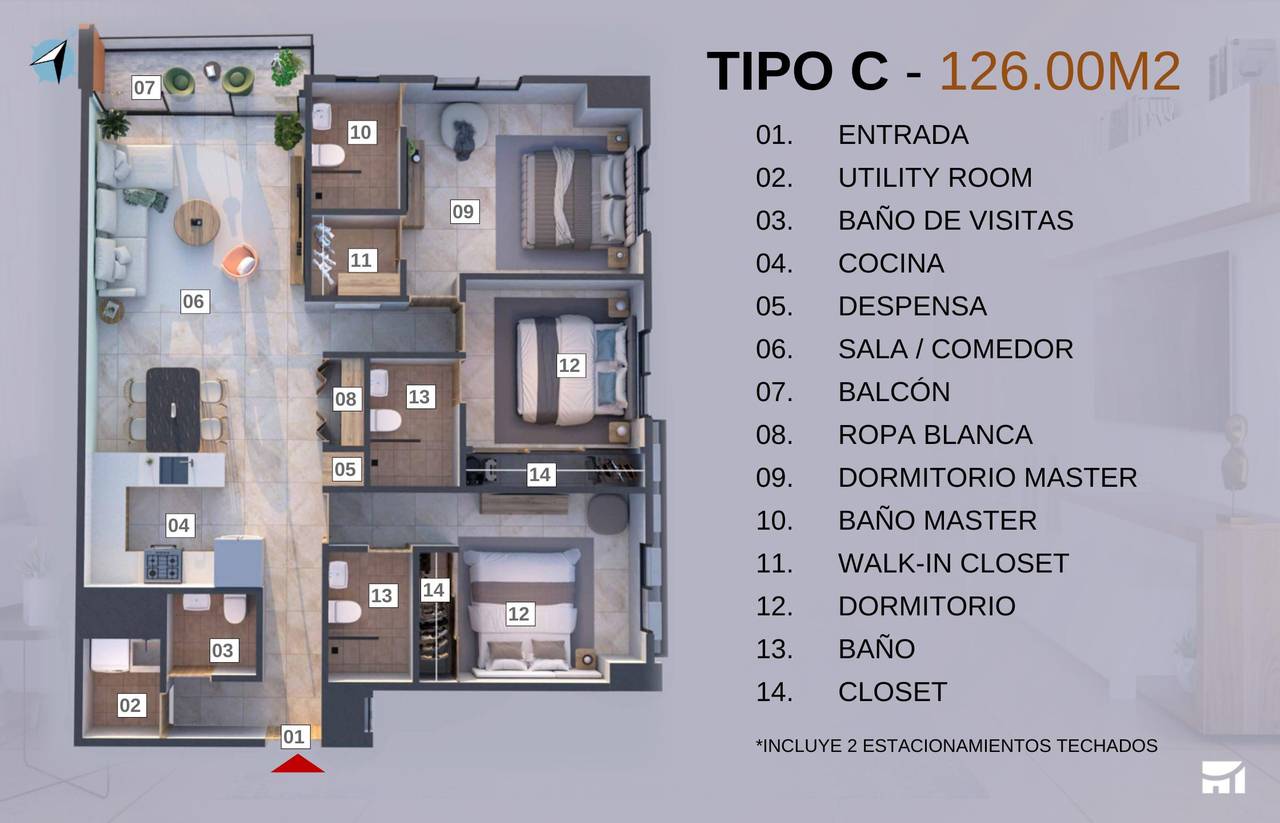 Apartamento venta Evaristo  Morales