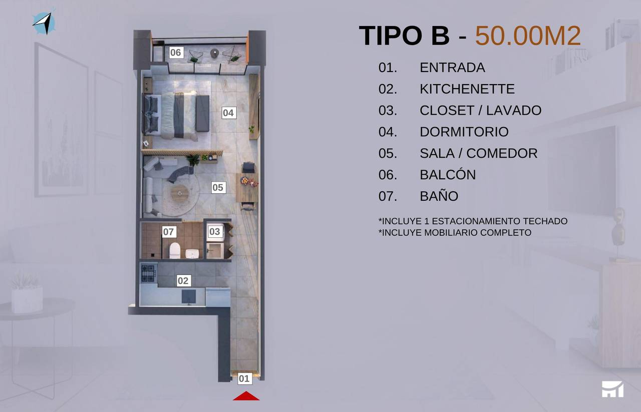 Apartamento venta Evaristo  Morales