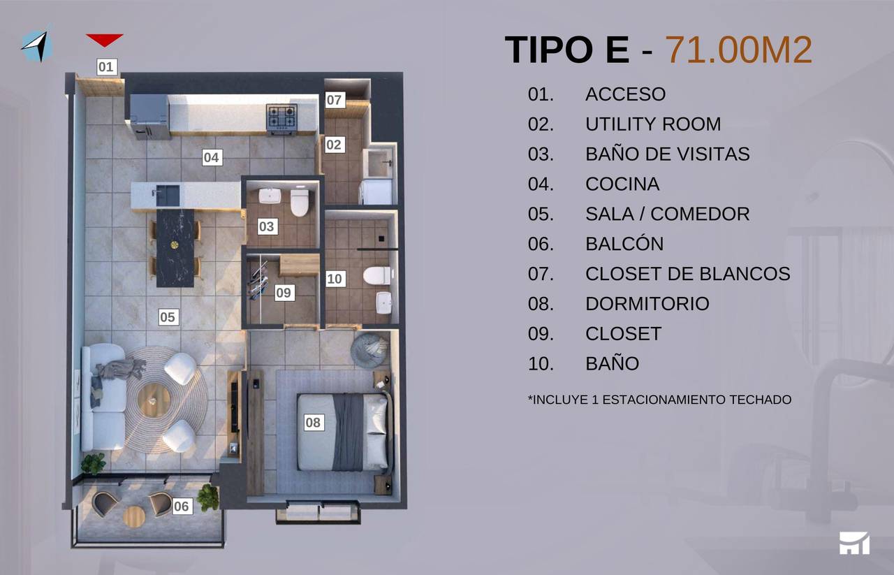 Apartamento venta Evaristo  Morales