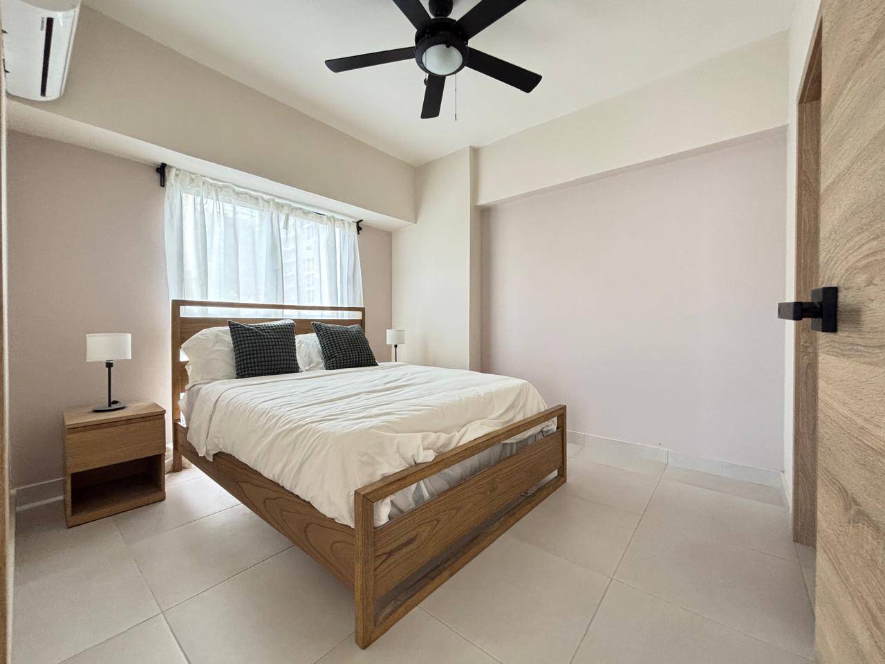Departamento moderno en alquiler – 1 habitación con áreas sociales completas en Ensanche Naco