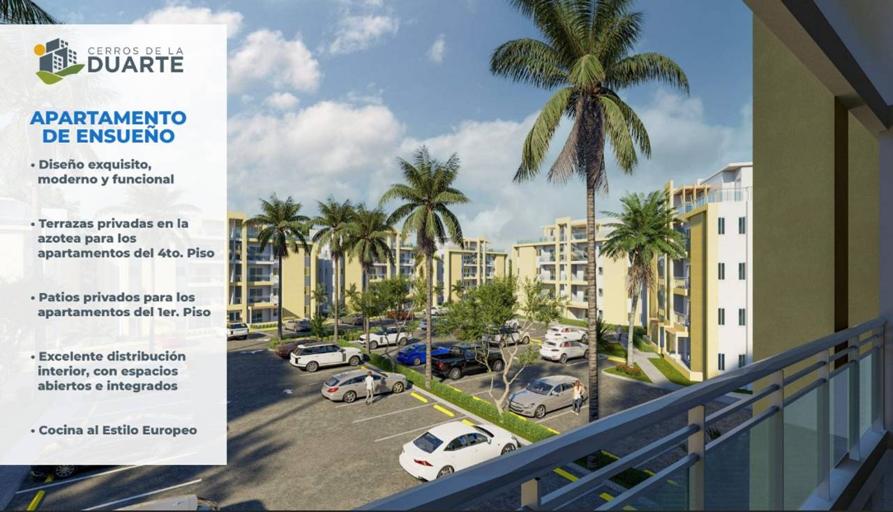 Innovador proyecto cerrado de apartamentos de 2 y 3 habitaciones, con piscina, gimnasio, áreas de recreación y 17 amenidades más.