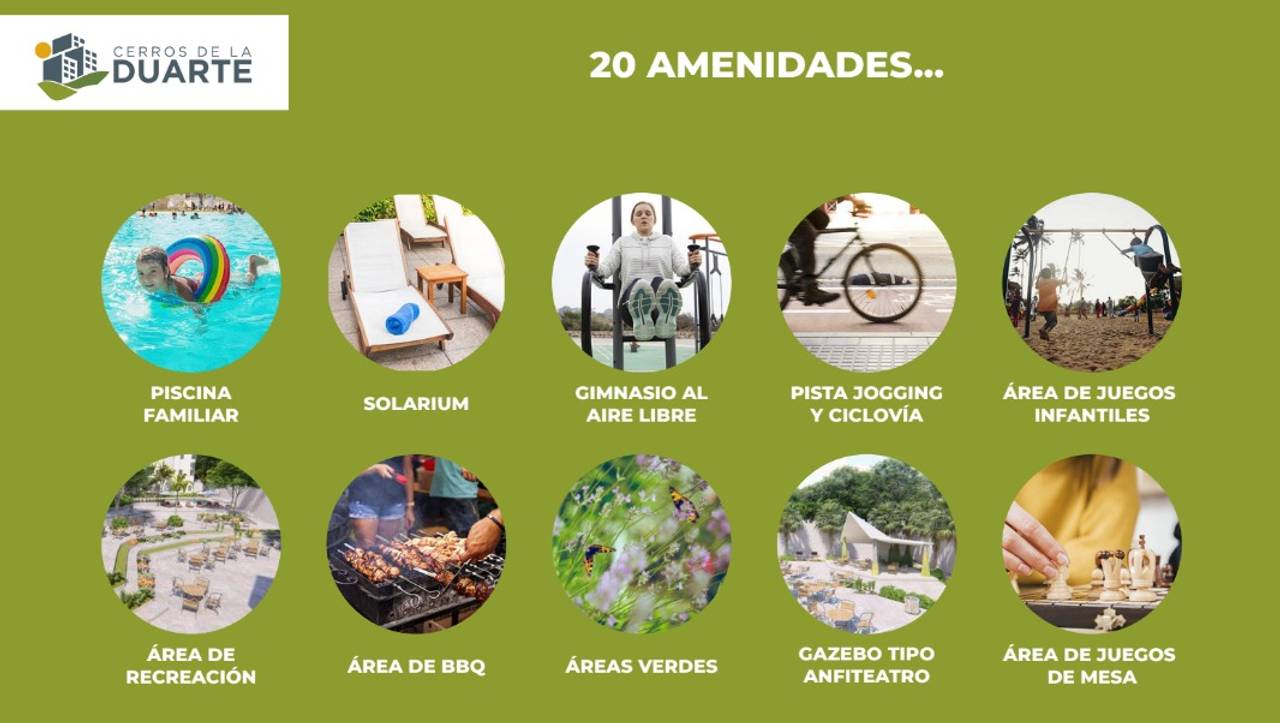 Innovador proyecto cerrado de apartamentos de 2 y 3 habitaciones, con piscina, gimnasio, áreas de recreación y 17 amenidades más.