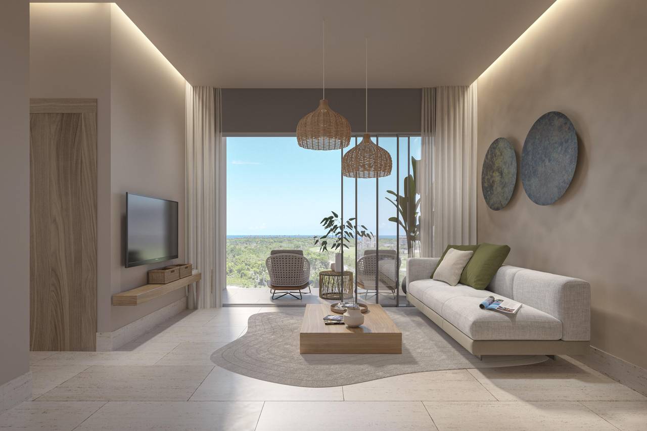 Apartamentos de 1 a 3 habitaciones en destino residencial de Punta Cana