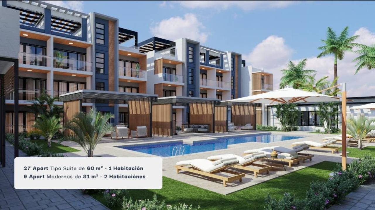 Apartamentos en venta en Bávaro, 81 m²
