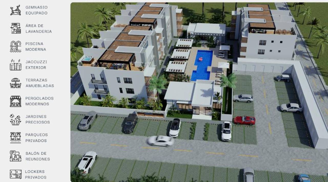 Apartamentos en venta en Bávaro, 81 m²