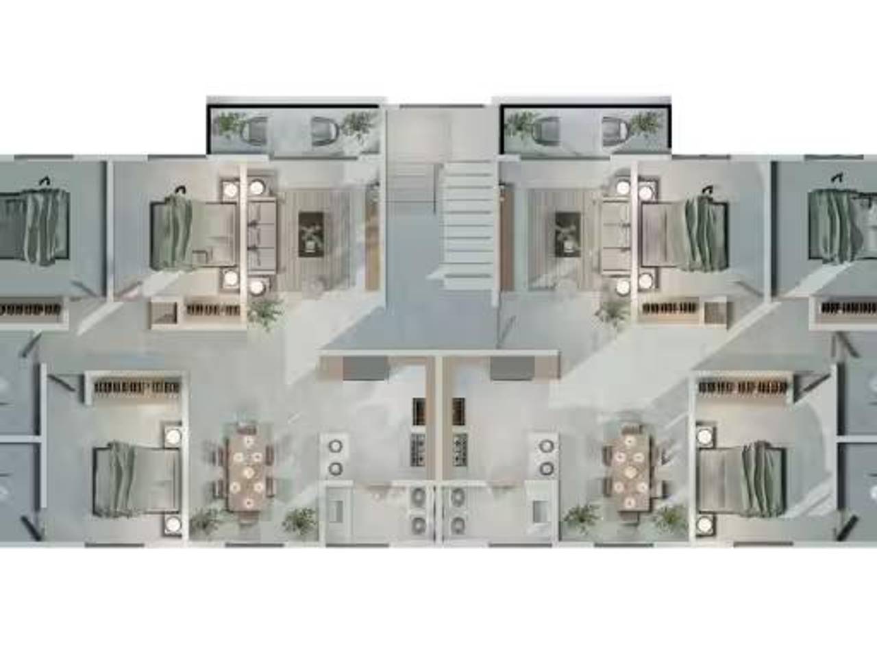 Apartamentos de 2 y 3 habitaciones en construcción