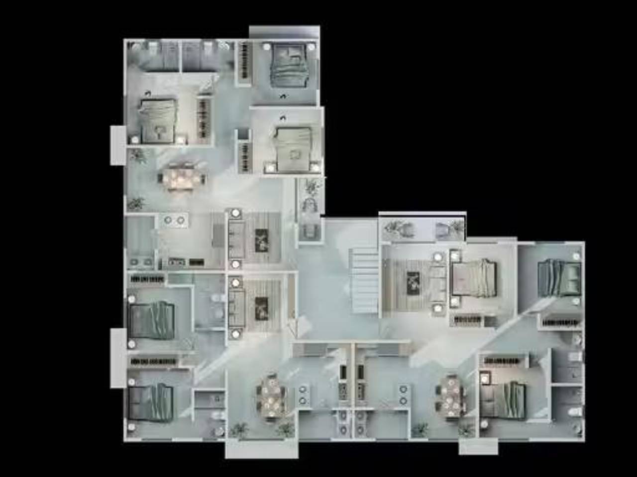 Apartamentos de 2 y 3 habitaciones en construcción