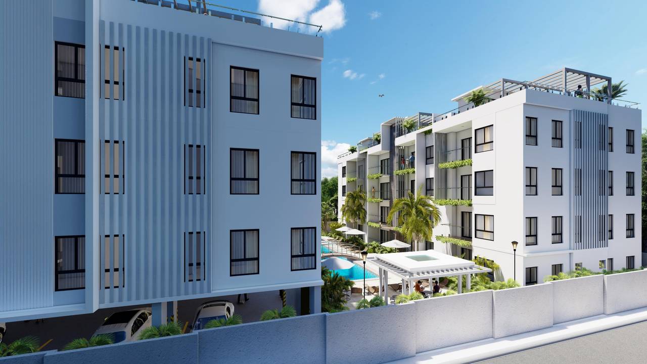 Apartamento moderno en Palm Beach Bávaro a 7 min de la playa, con lock-off y áreas sociales exclusivas