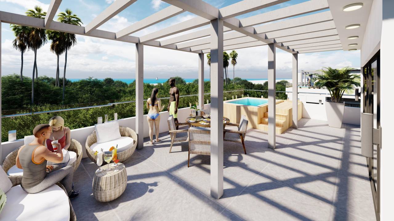 Apartamento moderno en Palm Beach Bávaro a 7 min de la playa, con lock-off y áreas sociales exclusivas