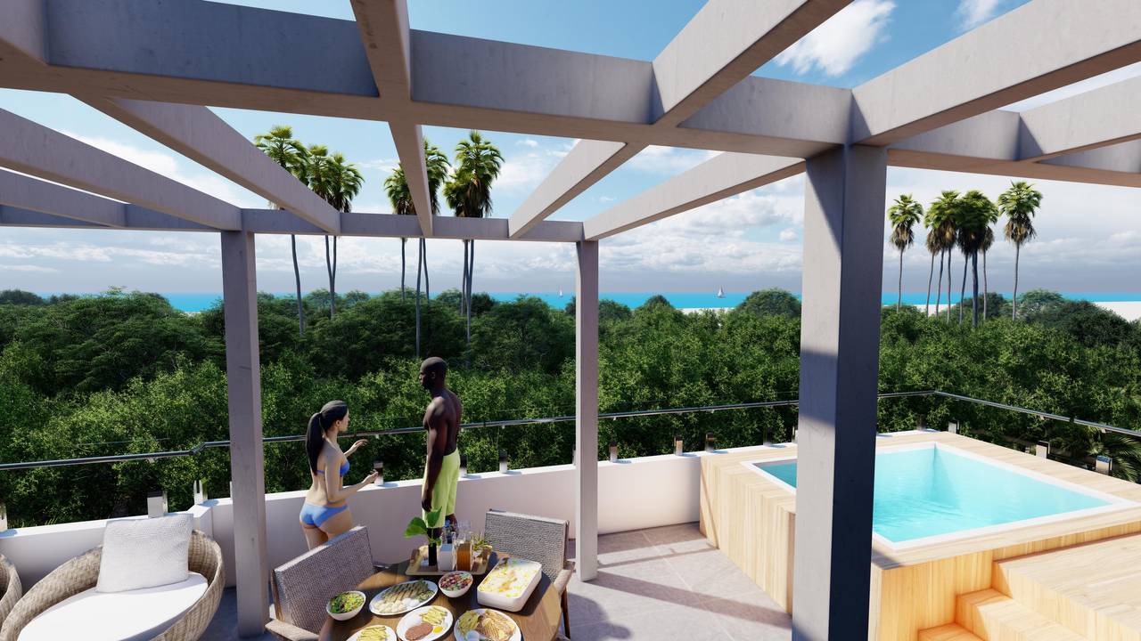 Apartamento moderno en Palm Beach Bávaro a 7 min de la playa, con lock-off y áreas sociales exclusivas