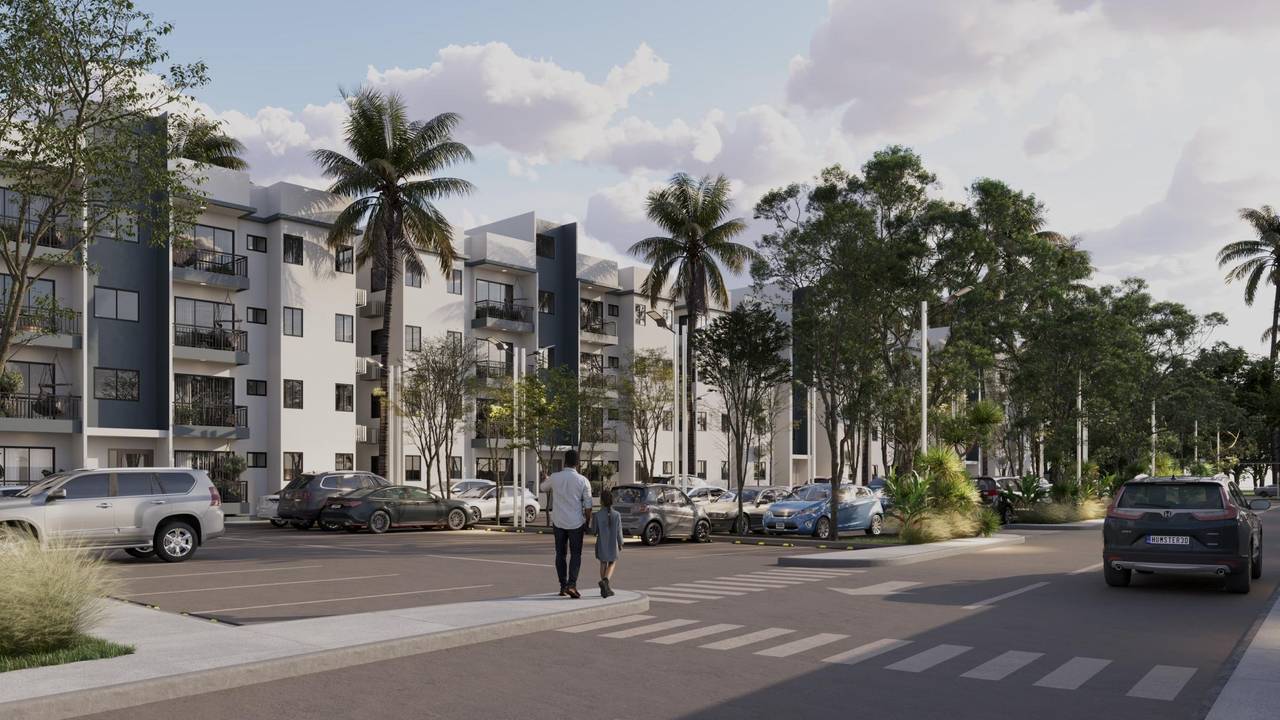 Sale of 3-Bedroom, 2-Bathroom Apartments with 1 Parking Space in Santo Domingo Oeste 2