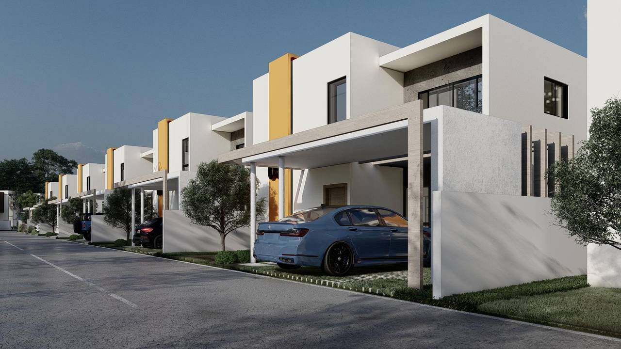 Villas de 2 niveles con 3 habitaciones, 2.5 baños y 2 parqueos en Punta Cana