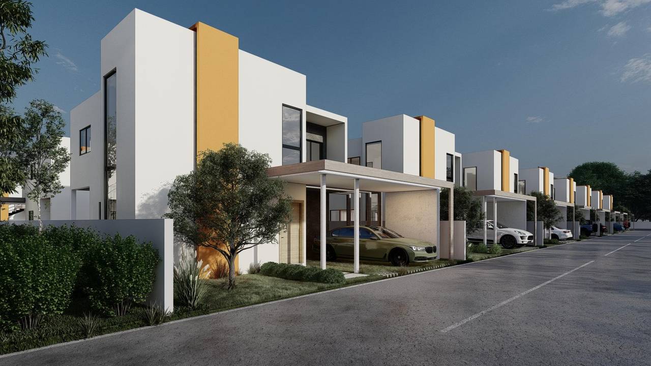Villas de 2 niveles con 3 habitaciones, 2.5 baños y 2 parqueos en Punta Cana