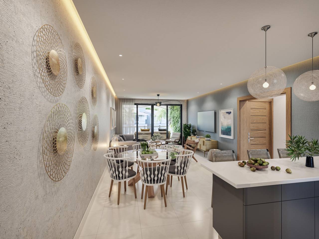 Apartamento de2 habitaciones en Playa Nueva Romana
