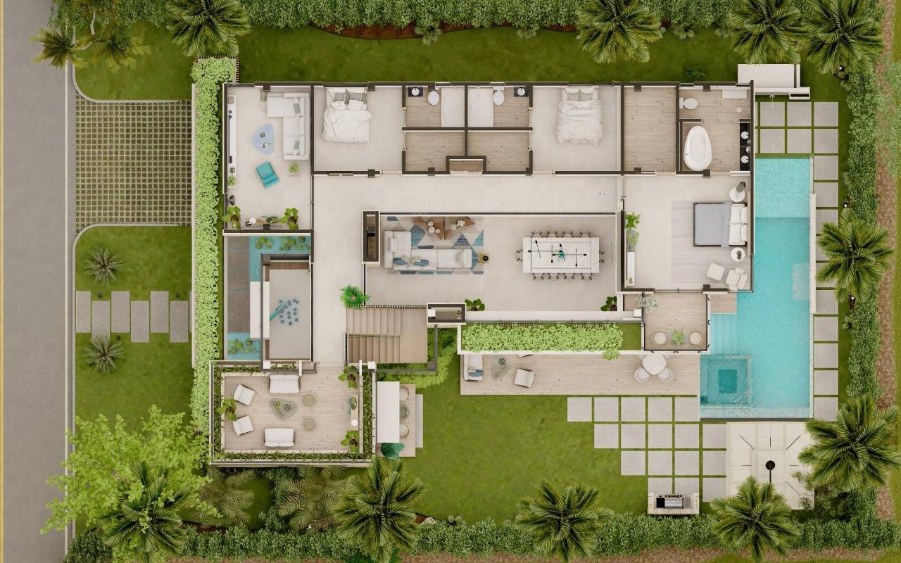 Villa en Caleton residence Cap cana de venta