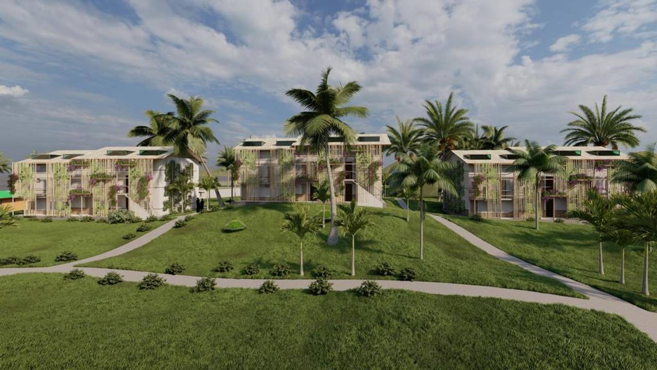 Proyecto de apartamentos y villas en Samaná, Republica Dominicana,primera linea de playa, proximo cayo levantado, monte rojo, salto del limon, al santuario de las ballenas jorobadas, playa las caleras, a las terrenas y al aeropuerto Juan Bosch