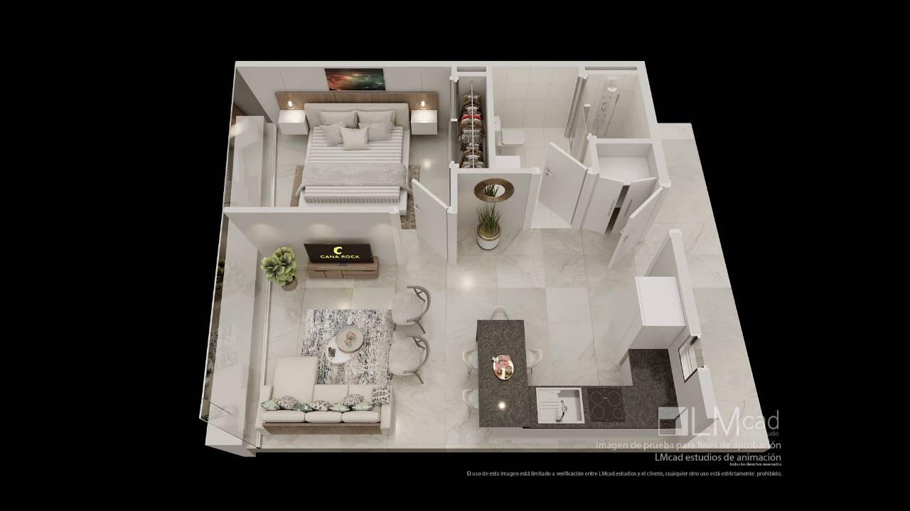 Apartamentos à vendre à Punta Cana, 53 m²