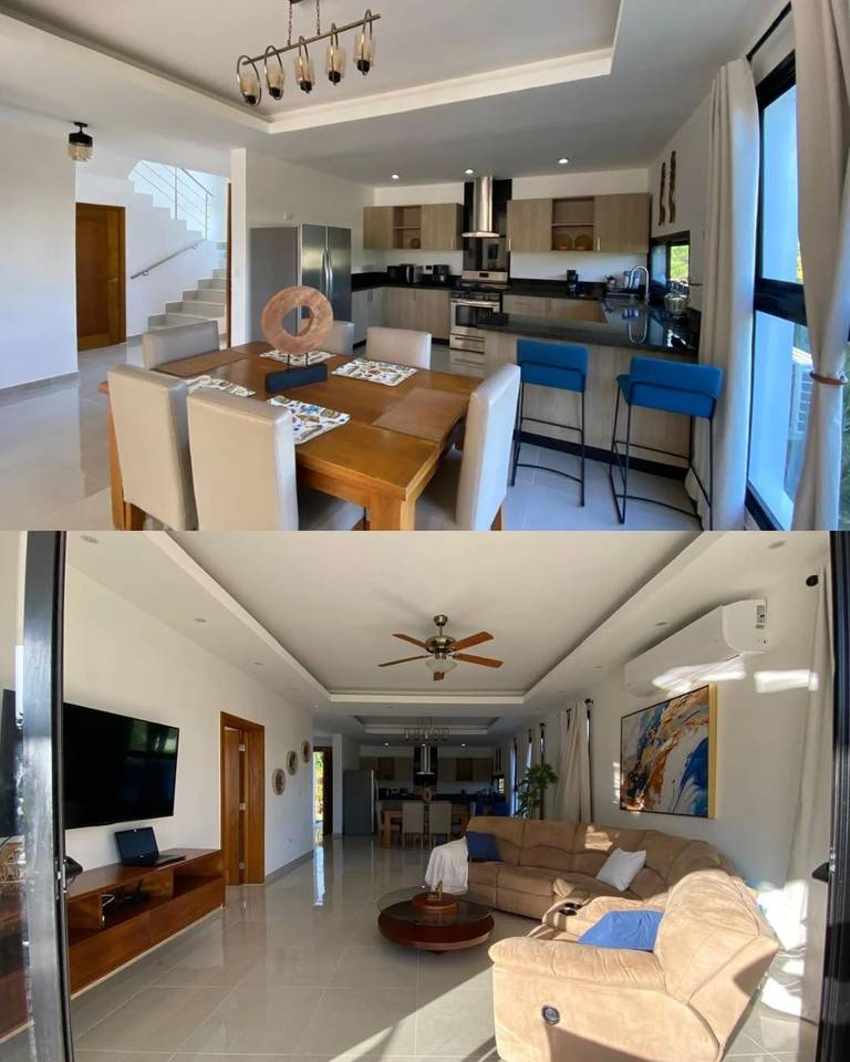Venta villa amueblada con 4 habitaciones en Playa Nueva Romana