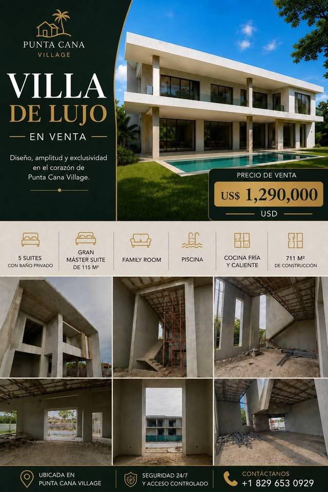 Villas en venta en Punta Cana, 711 m²