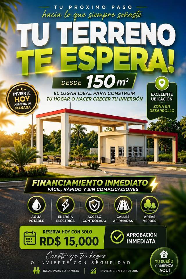 Terrenos en venta en Santo Domingo Norte, 162415 m²