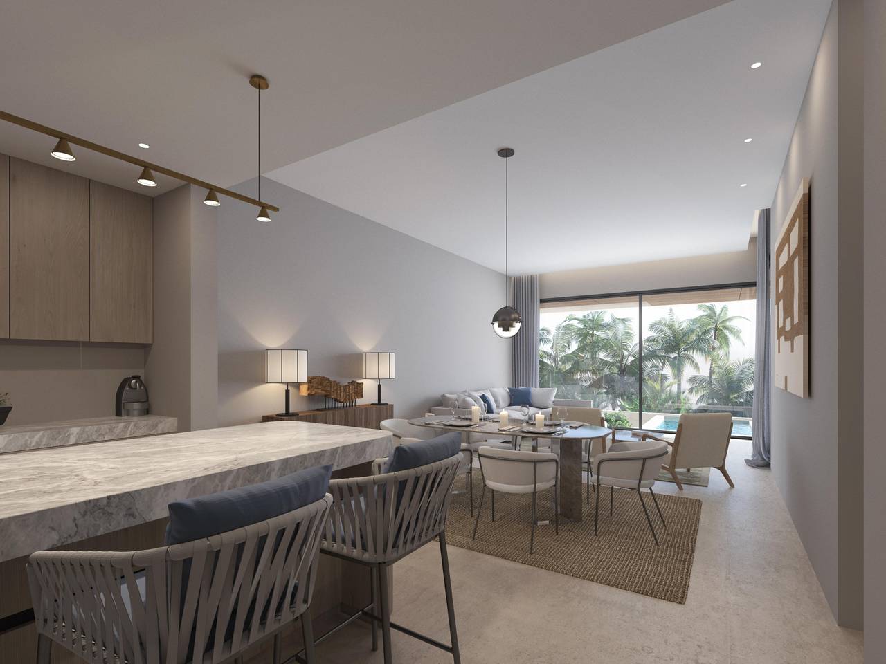 Apartamentos en venta en Punta Cana, 59 m²