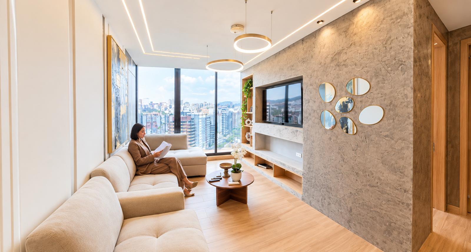 En Venta Departamento con vista panorámica en La Carolina | 3 dormitorios | Amoblado