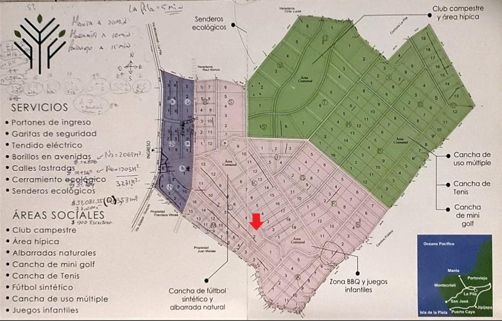 Terreno en venta en Manabí | Montecristi | Sur de Montecristi, Comuna La Pila Lotización Paseo de los Ceibos