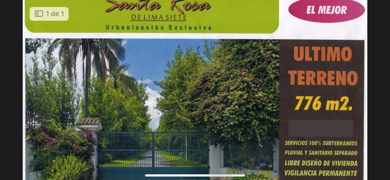 Terreno en venta en Pichincha | Quito | Sangolqui, Atuntaqui y Gral. Pintag - Urb. Santa Rosa de Lima