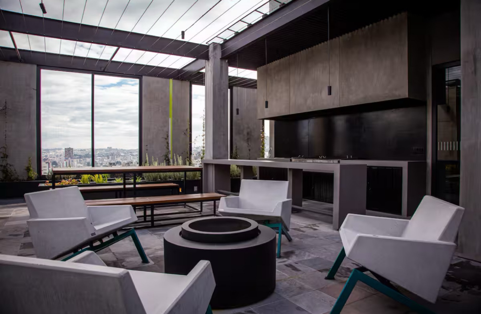 Departamento en alquiler en Pichincha | Quito | La Carolina, Suite de venta en el edificio Seis Residencias norte de Quito, 50 m²