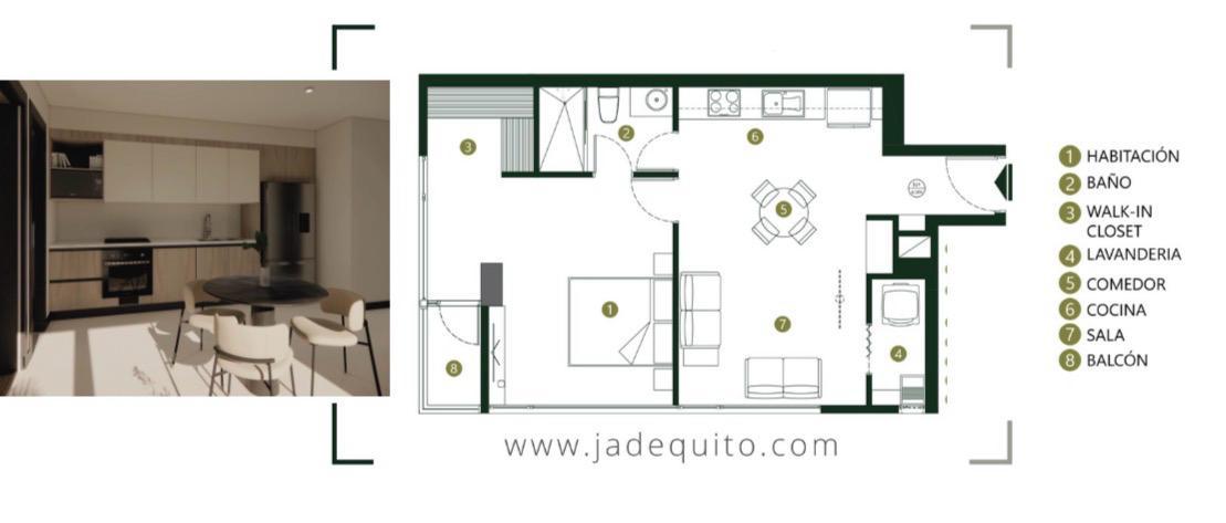 Departamento en venta en Pichincha | Quito | Bellavista, Quiteño Libre y El Monitor, 57 m²