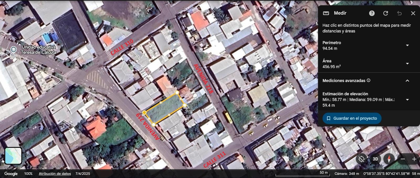 Land for Sale Maria Auxiliadora Neighborhood 2 Mazato Sector 4