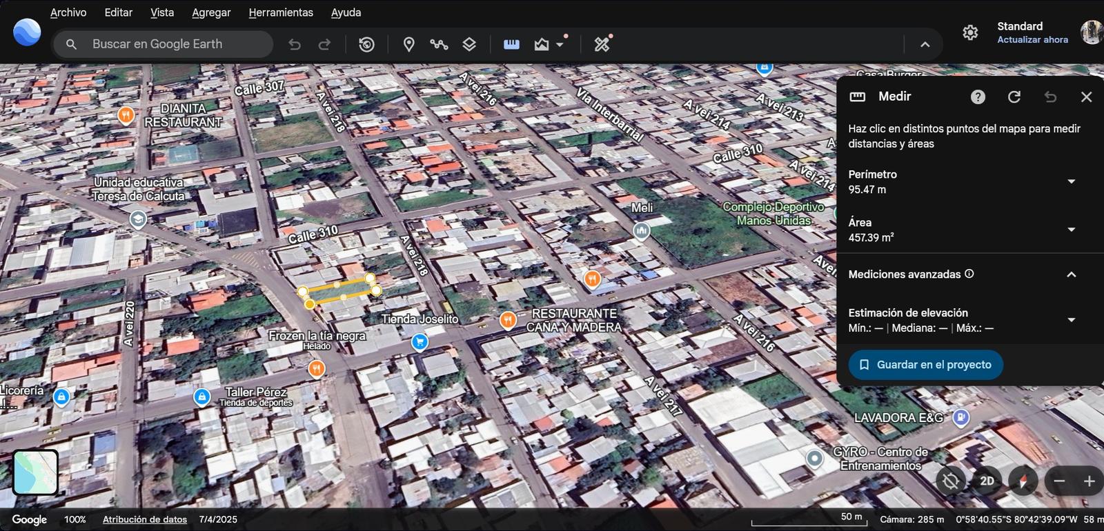 Land for Sale Maria Auxiliadora Neighborhood 2 Mazato Sector 5