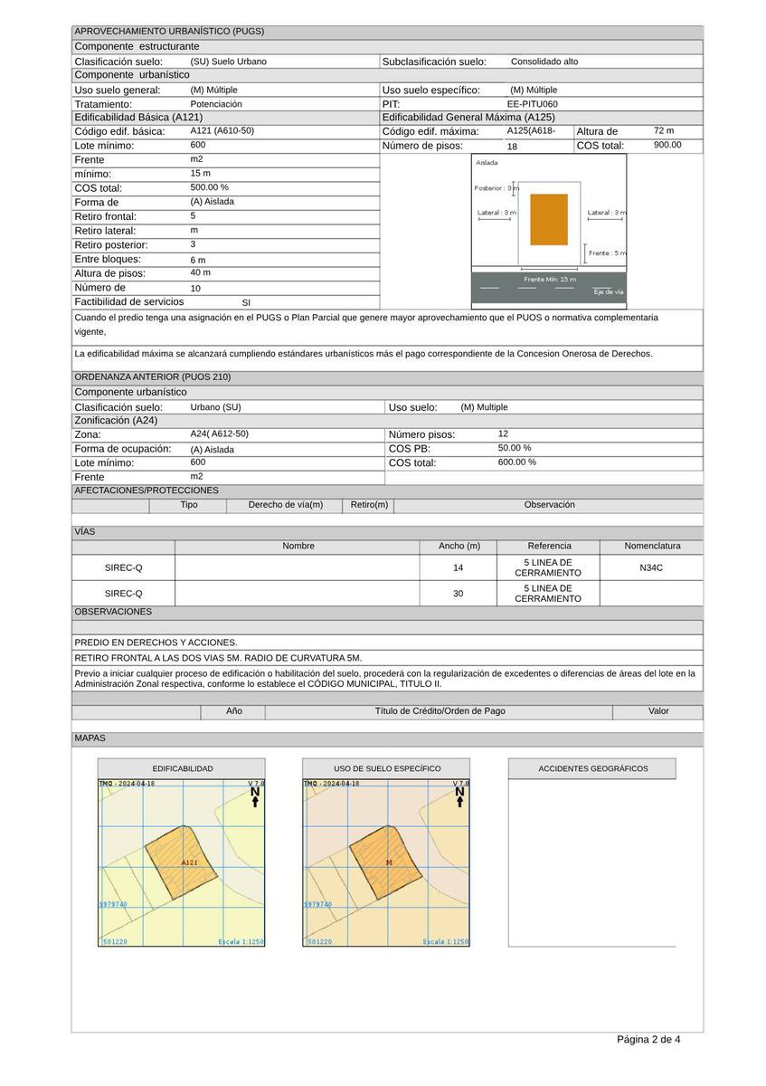 Terreno en venta en Pichincha | Quito | La Carolina, ATAHUALPA - E1-172 E IÑAQUITO